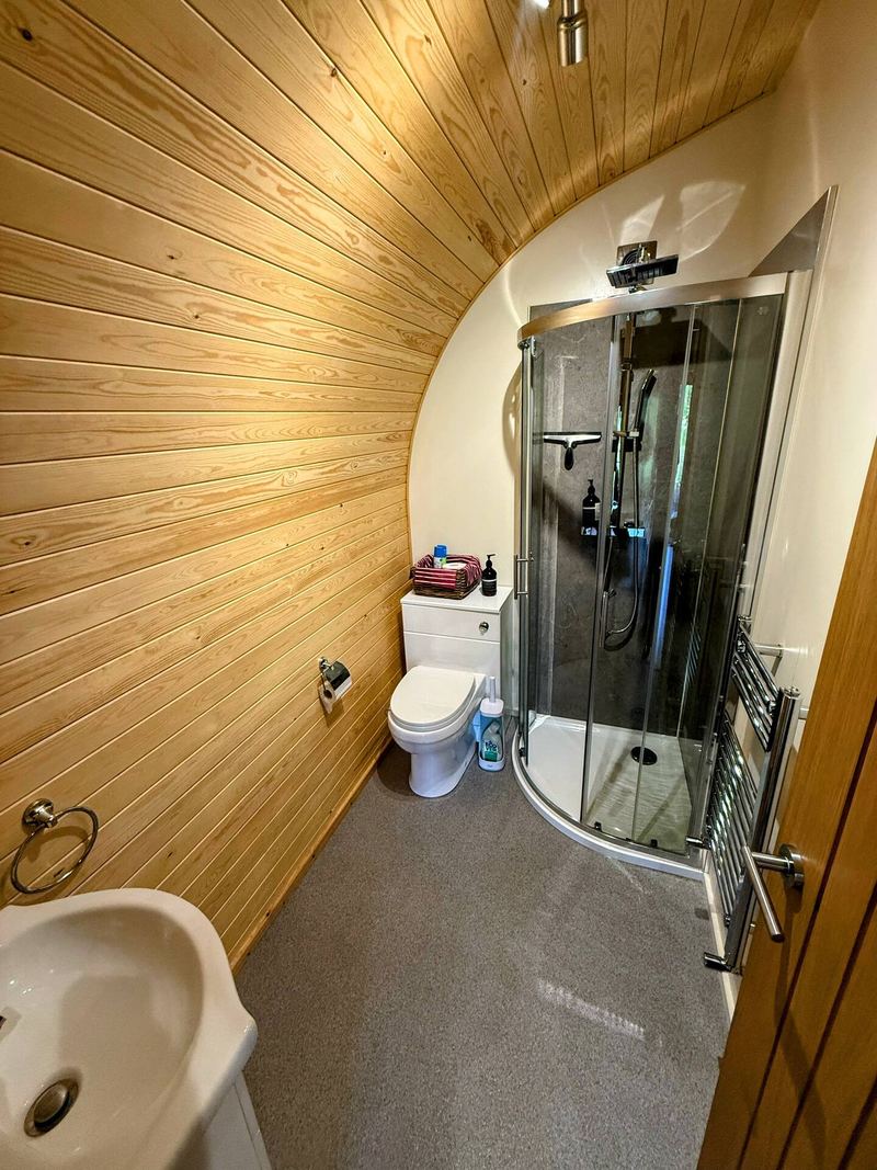 Bathroom at The Old Poultry Shed — The House and Pod