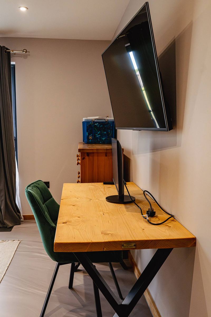 Bedroom at The Old Poultry Shed — The House and Pod
