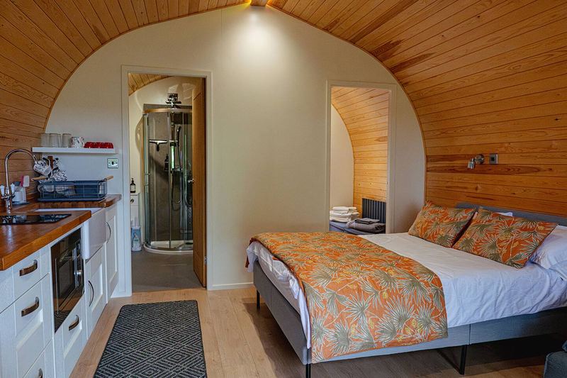 Bedroom at The Old Poultry Shed — The House and Pod
