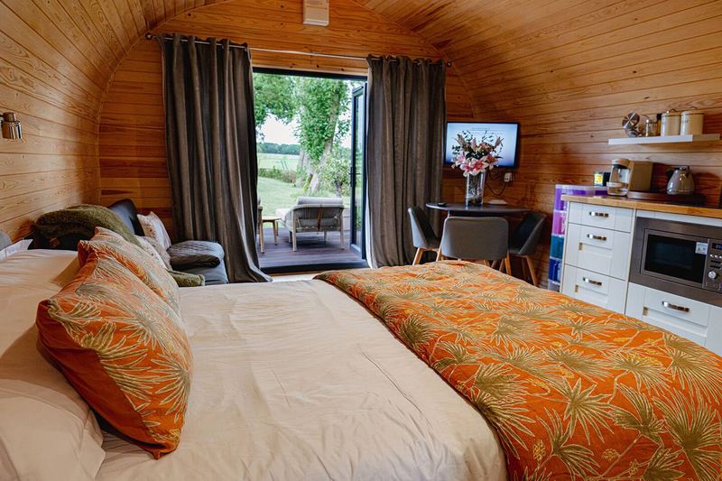 Bedroom at The Old Poultry Shed — The House and Pod