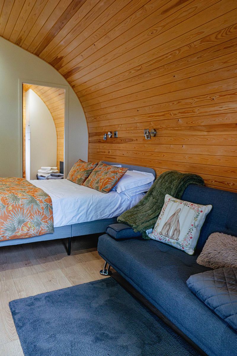Bedroom at The Old Poultry Shed — The House and Pod