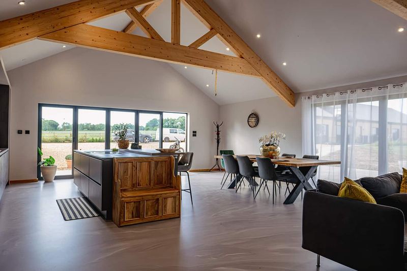 Living room at The Old Poultry Shed — The House and Pod