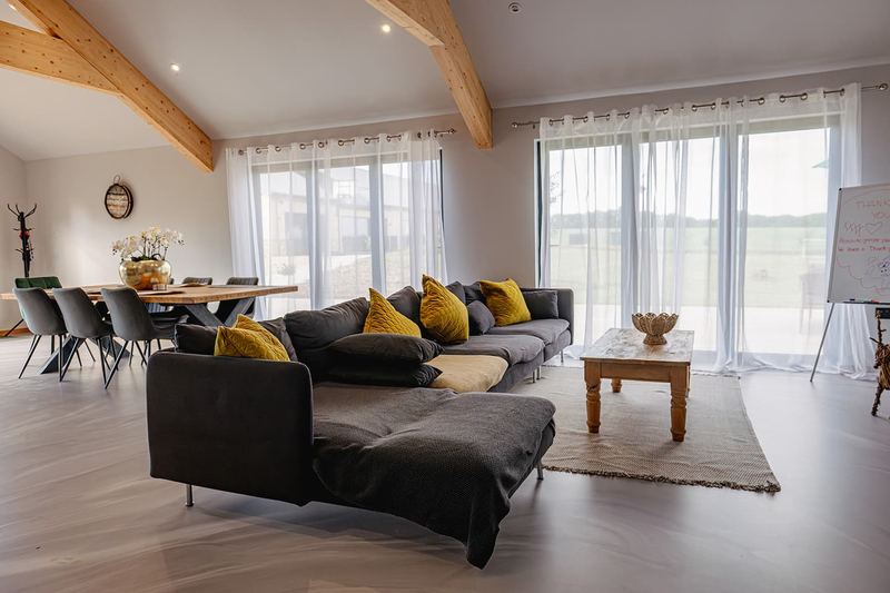 Living room at The Old Poultry Shed — The House and Pod