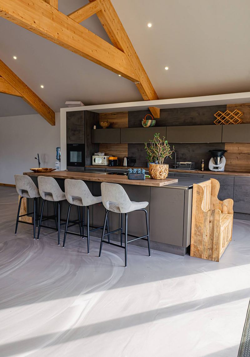Kitchen & dining at The Old Poultry Shed — The House and Pod